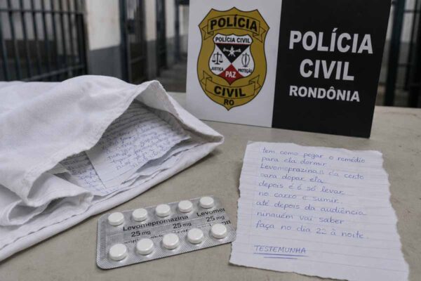 Polícia Civil investiga suposto plano de sequestro após cartas serem encontradas em penitenciária de Vilhena
