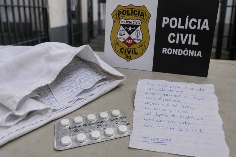 Polícia Civil investiga suposto plano de sequestro após cartas serem encontradas em penitenciária de Vilhena