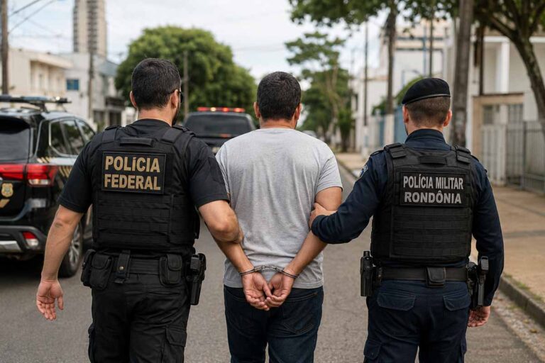 Foragido por latrocínio, homicídio e roubo é preso pela PF e PM em Porto Velho