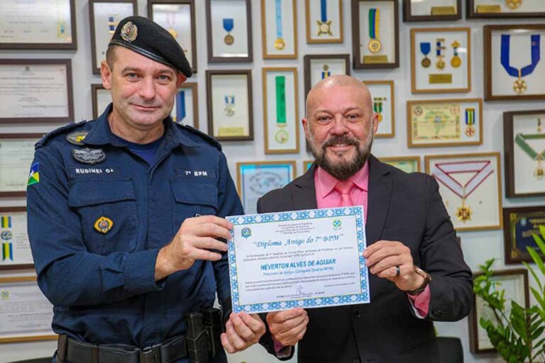 Corregedor-Geral do MPRO é homenageado pelo 7º Batalhão da Polícia Militar de Rondônia