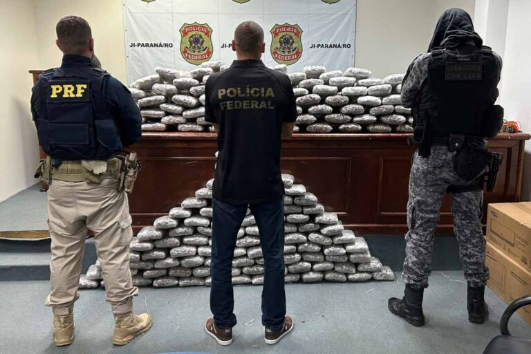 Polícia Militar e forças integradas apreendem cerca de 170 kg de maconha durante operação em São Miguel do Guaporé