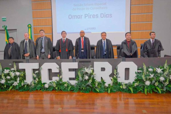 Omar Pires Dias assume como conselheiro do TCE-RO após 31 anos de carreira no serviço público