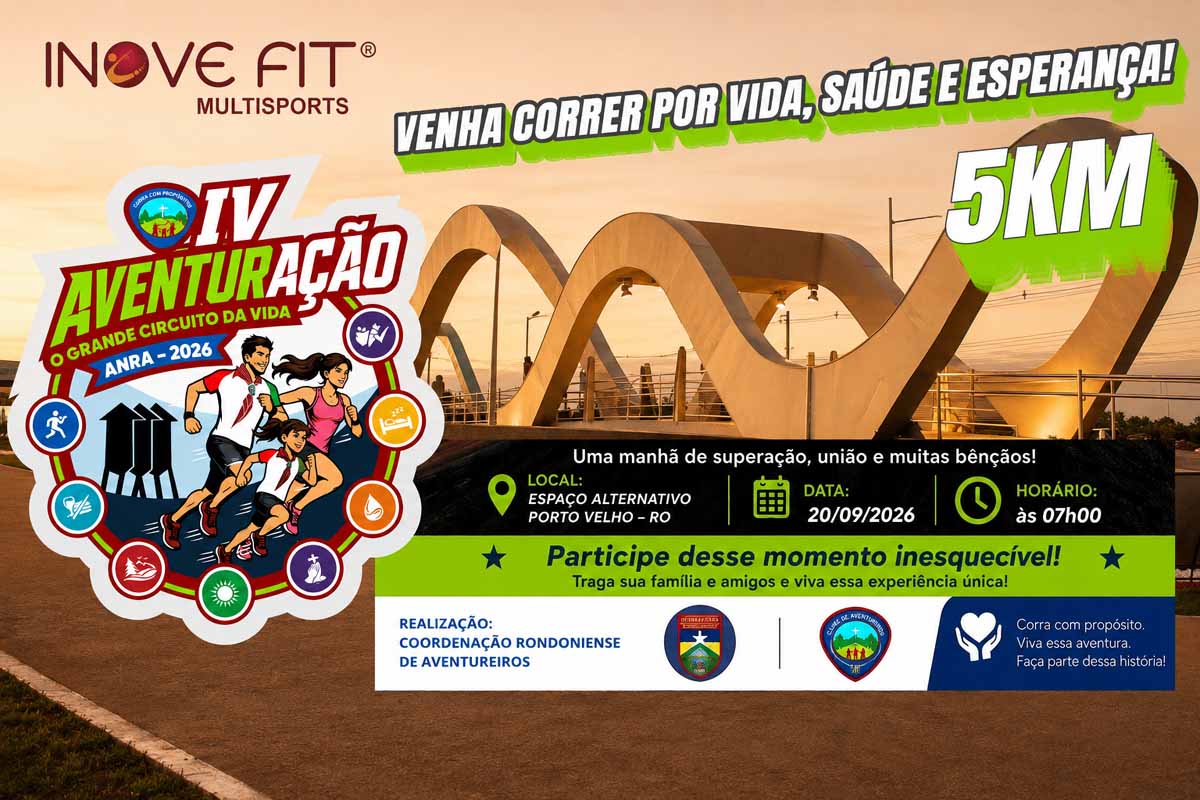 IV Aventuração terá corrida de 5 km em setembro no Espaço Alternativo de Porto Velho