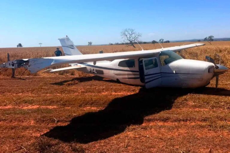 FAB força pouso de aeronave suspeita vinda da Bolívia em Mato Grosso do Sul