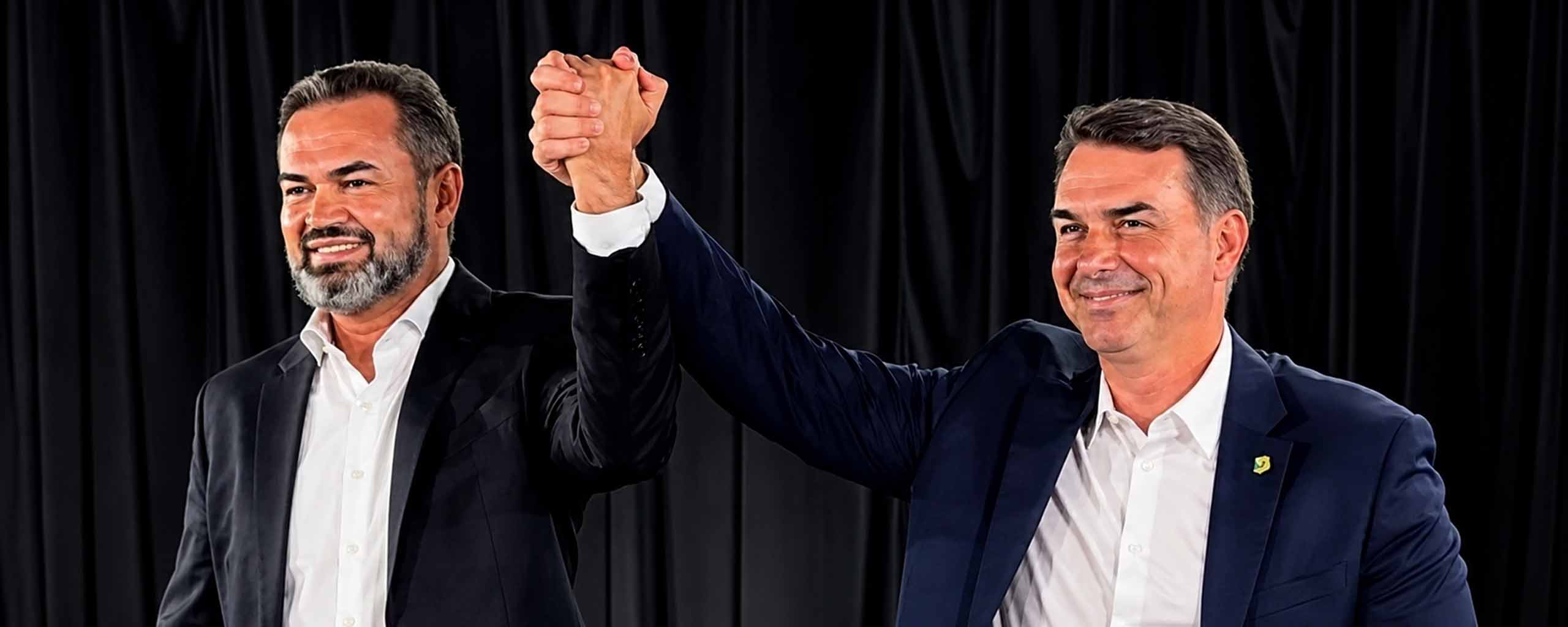 Imagem de abertura da candidatura de Bruno Bolsonaro Scheid ao Senado