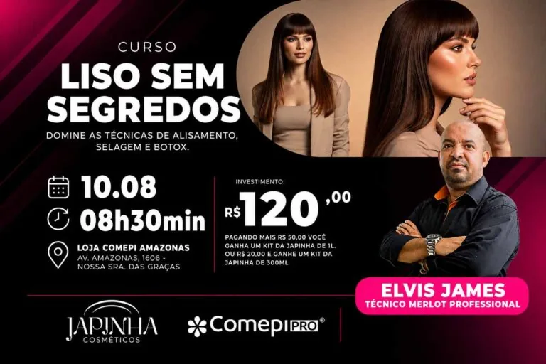Workshop “Liso sem Segredos” ensina técnicas de alisamento em Porto Velho