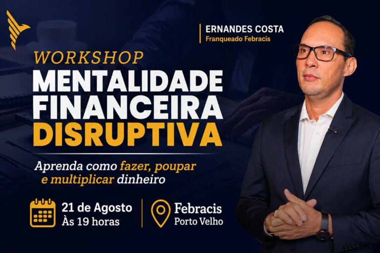 Workshop sobre mentalidade financeira será realizado nesta sexta-feira em Porto Velho