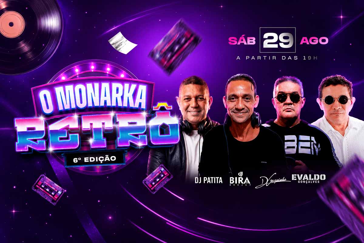 Monarka Retrô chega à 6ª edição com 10 horas de música e DJs em Porto Velho