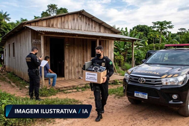 PF apreende eletrônicos durante operação contra abuso sexual infantojuvenil em Nova Mamoré