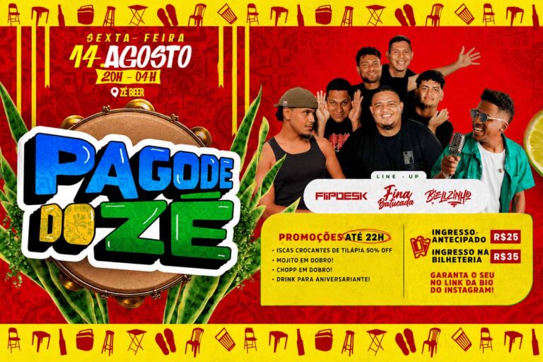 Pagode do Zé retorna nesta sexta-feira com atrações e promoções em Porto Velho