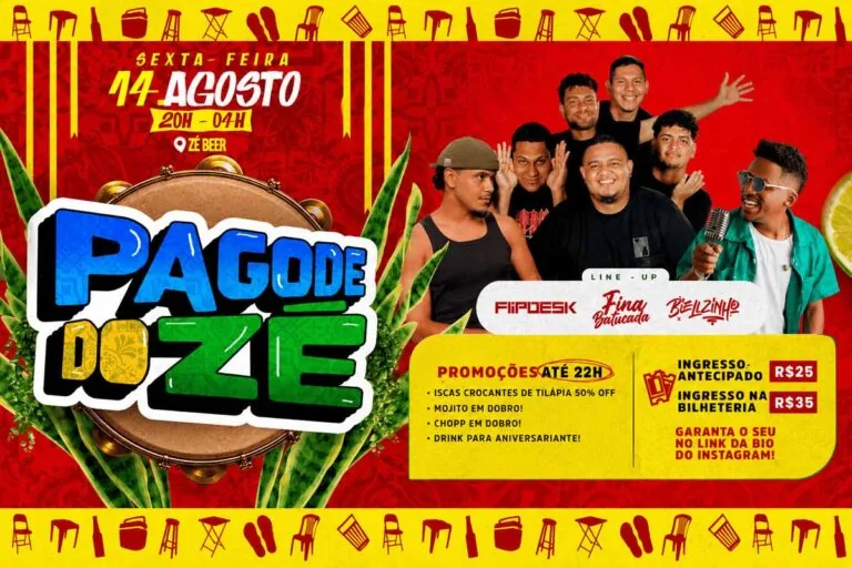 Pagode do Zé retorna nesta sexta-feira com atrações e promoções em Porto Velho
