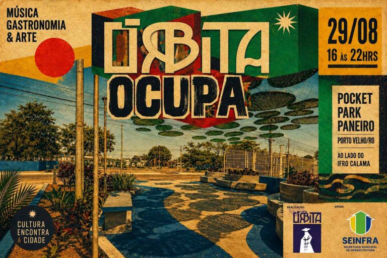 Pocket Park Paneiro recebe Órbita Ocupa com música, gastronomia e arte em Porto Velho