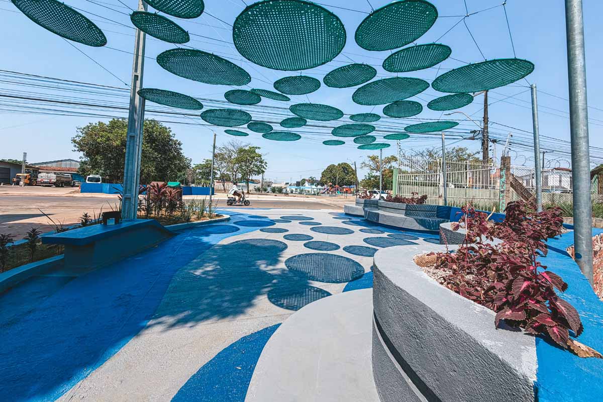 Pocket Park muda rotina no Flodoaldo Pontes Pinto e cria novo espaço de convivência em Porto Velho