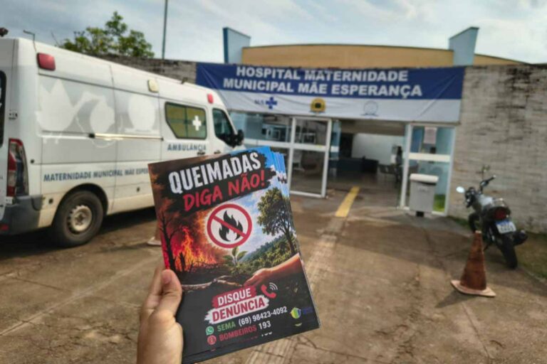 Campanha contra queimadas reforça prevenção em unidades de saúde de Porto Velho