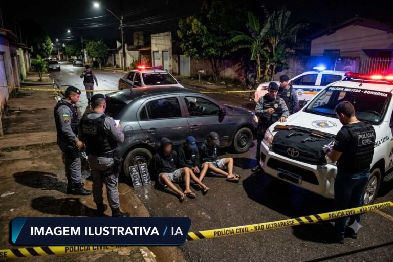 Justiça condena três homens por arsenal, placas adulteradas e participação de adolescentes em ação armada em Porto Velho