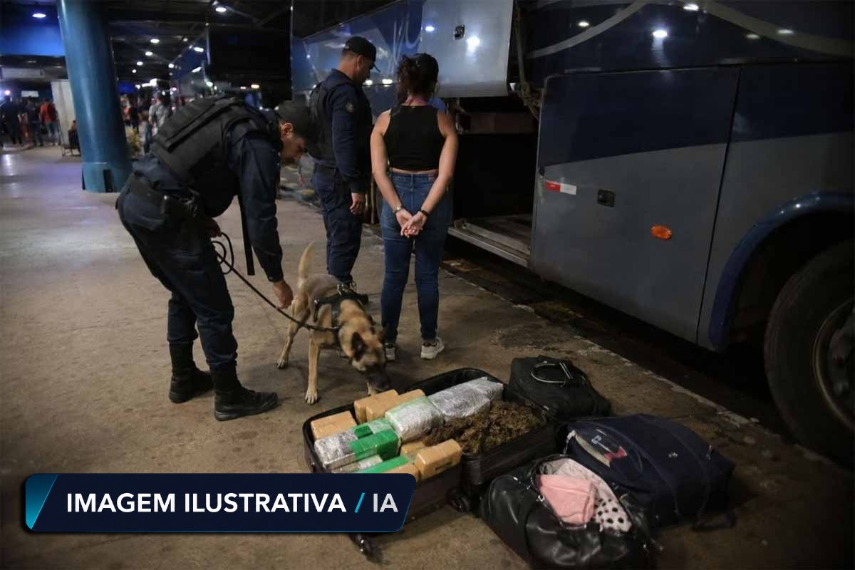 Justiça condena mulher por transportar maconha, cocaína e anfetamina em ônibus entre Porto Velho e Pimenta Bueno