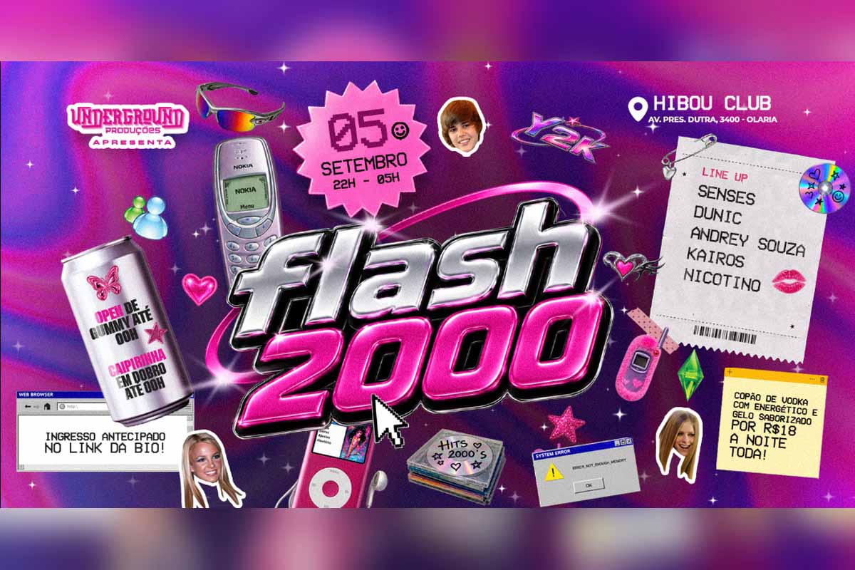 Flash 2000 reúne DJs e revive sucessos dos anos 2000 neste sábado em Porto Velho