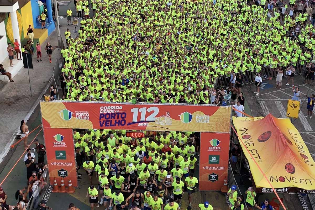 Corrida Cidade de Porto Velho reúne mais de 3 mil participantes nos 112 anos da capital