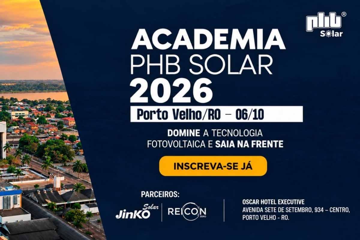 Academia PHB reúne profissionais do setor de energia solar em Porto Velho em outubro