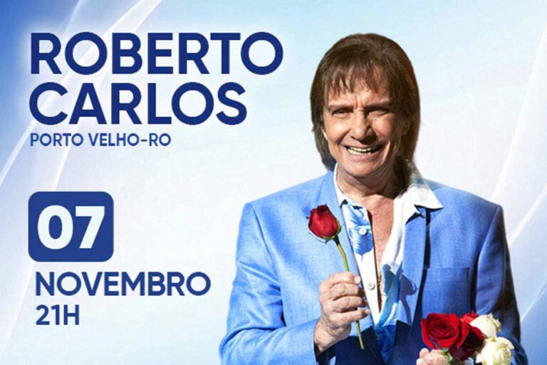 Roberto Carlos retorna a Porto Velho após 50 anos para show em novembro