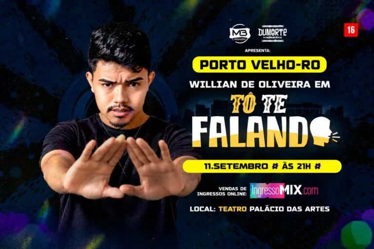 Willian de Oliveira apresenta stand-up ‘Tô Te Falando’ nesta quinta-feira em Por