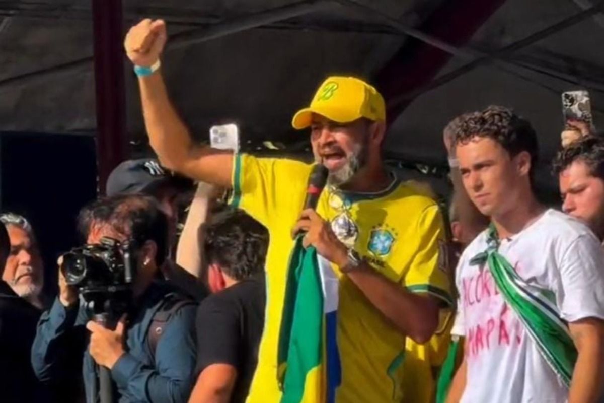No Amapá, Bruno Bolsonaro Scheid discursa ao lado de Nikolas Ferreira e cobra impeachment de Moraes: “Nós queremos ele fora”