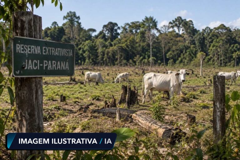 Pecuária impede regeneração de 274 hectares na Resex Jaci-Paraná e resulta em condenação