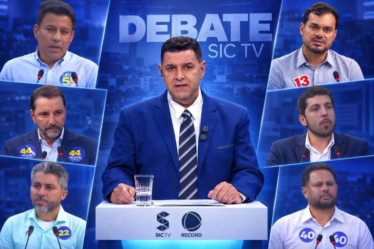 Debate da SIC TV reúne propostas, confrontos e acusações nos principais momentos dos seis candidatos ao Governo de Rondônia