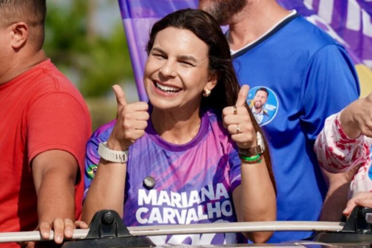 Mariana Carvalho percorre Vilhena em carreata e cita ações realizadas durante mandato na Câmara