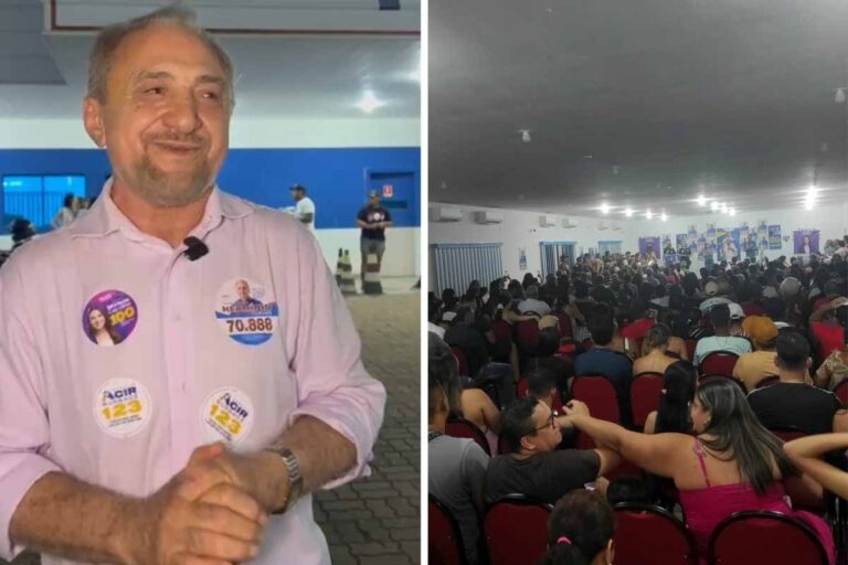 Diante de auditório lotado, Hermínio Coelho relembra trajetória política e afirma que histórico demonstra jamais ter mentido ou roubado