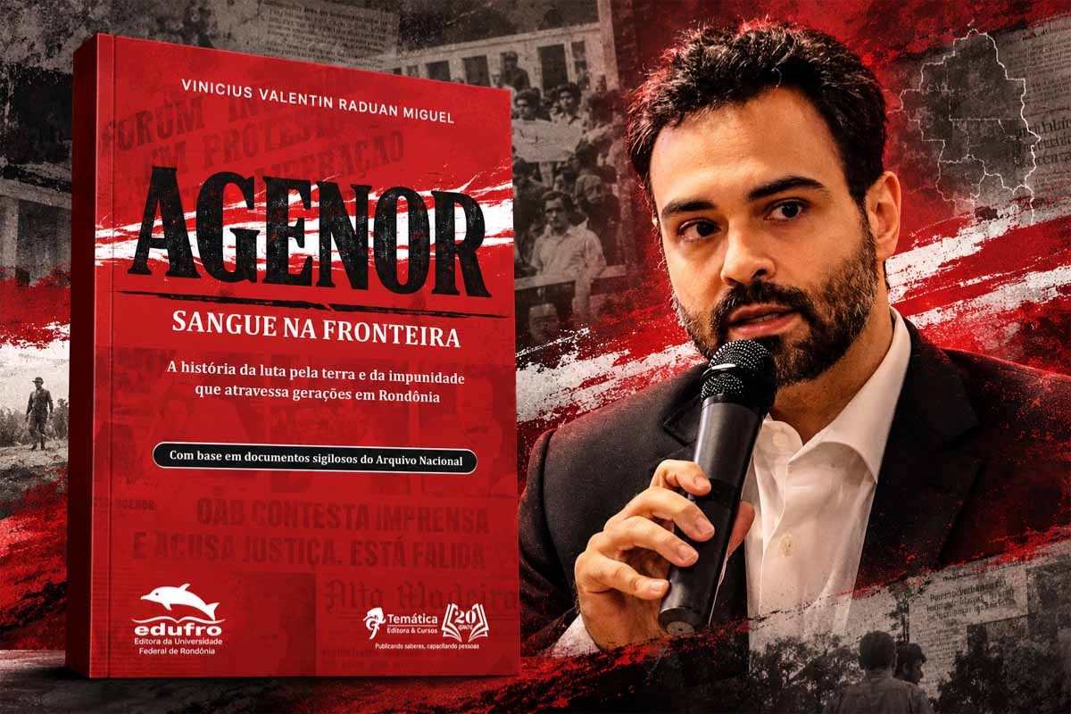 Vinicius Miguel lança livro sobre Agenor Martins de Carvalho e resgata raízes da violência fundiária em Rondônia