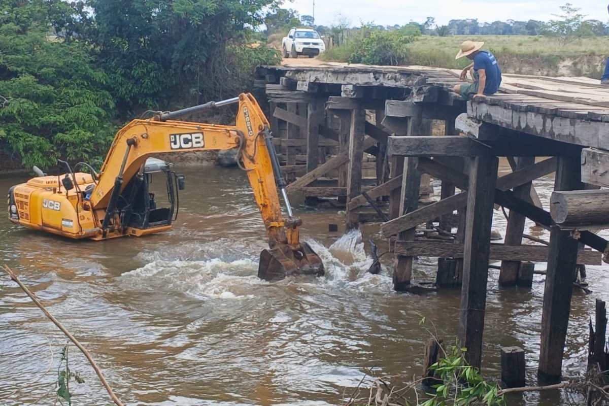 Ji-Paraná conclui reconstrução de ponte de 44 metros na Linha-90 após danos provocados por enchentes
