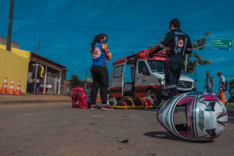 Samu registra aumento de 92% nos atendimentos por acidentes de trânsito em Porto Velho; motos representam 82,72% dos casos