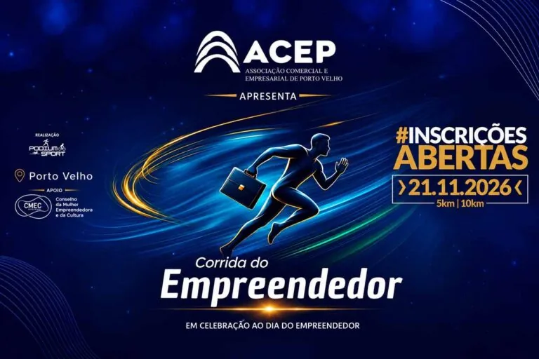 Corrida do Empreendedor terá provas de 5 km e 10 km em Porto Velho