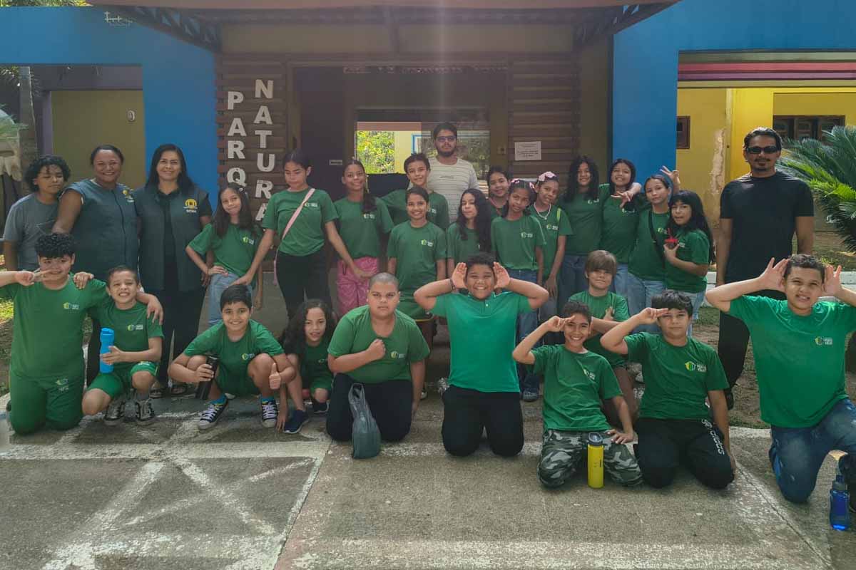 Alunos da Escola Belezas do Buriti conhecem biodiversidade amazônica durante visita ao Parque Natural de Porto Velho