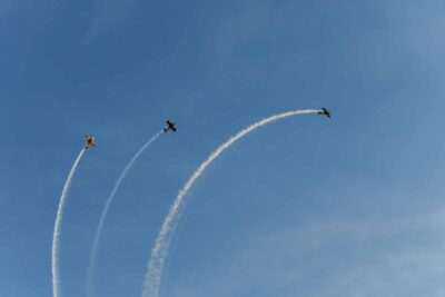 Esquadrilha Fox faz apresentação aérea durante aniversário de 112 anos de Porto Velho