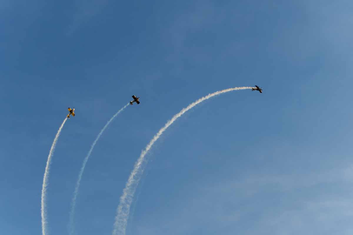 Esquadrilha Fox faz apresentação aérea durante aniversário de 112 anos de Porto Velho