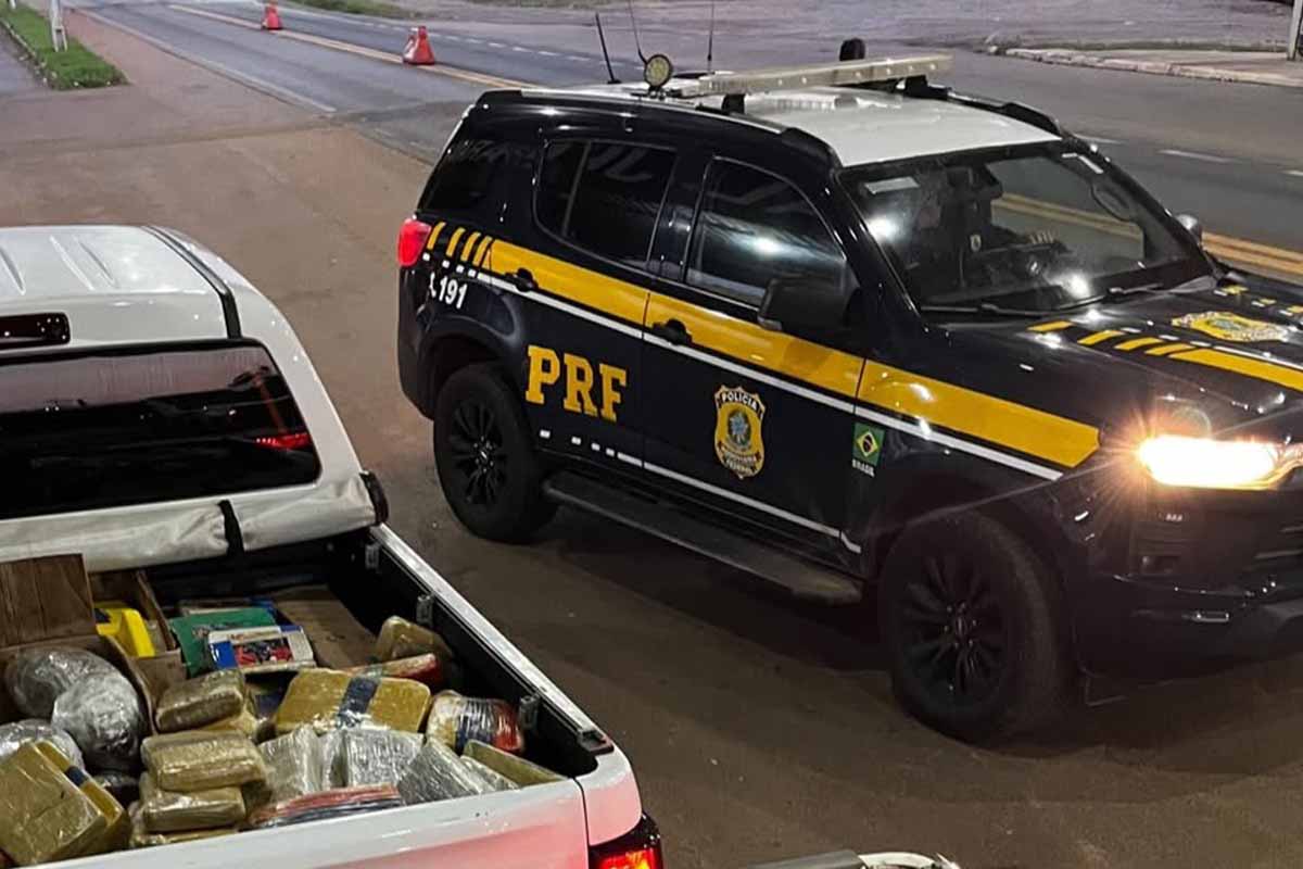 PF apreende 103 kg de skunk e 499 munições de fuzil durante fiscalização na BR-364 em Vilhena