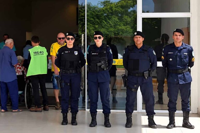 PM reforça segurança com mais de 120 policiais durante eleições no Cone-Sul de Rondônia
