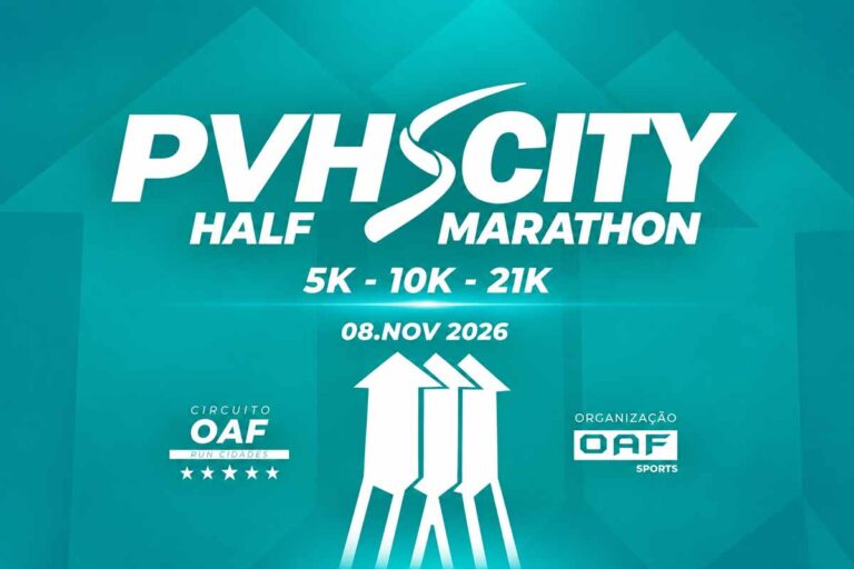 3ª Meia Maratona PVH City abre reta final de inscrições para provas de 5K, 10K e 21K