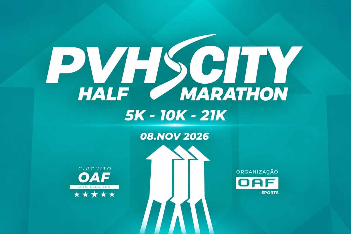 3ª Meia Maratona PVH City abre reta final de inscrições para provas de 5K, 10K e 21K