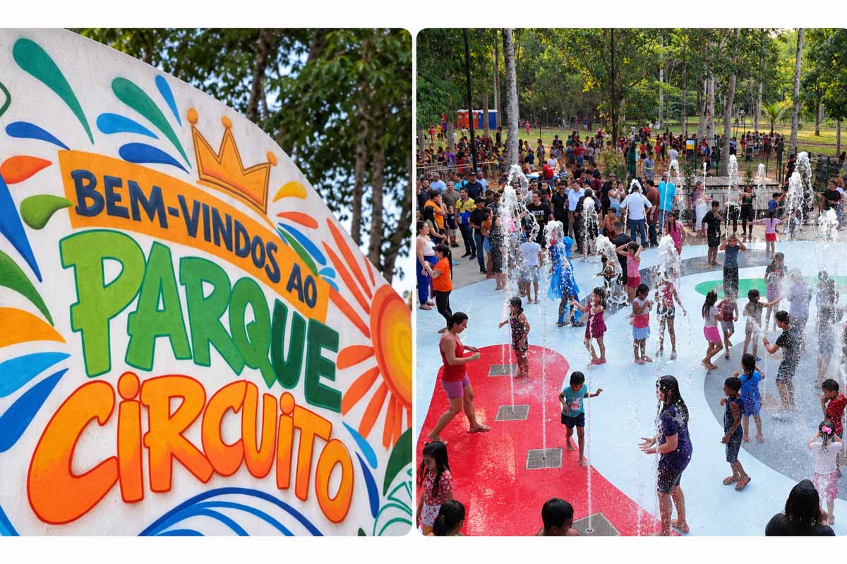 Parque Circuito funciona diariamente em Porto Velho; confira os horários da fonte interativa