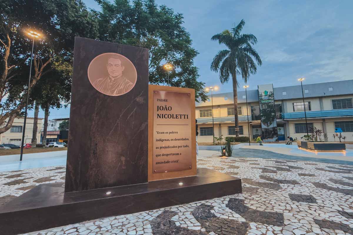 Praça João Nicoletti é entregue durante programação dos 112 anos de Porto Velho