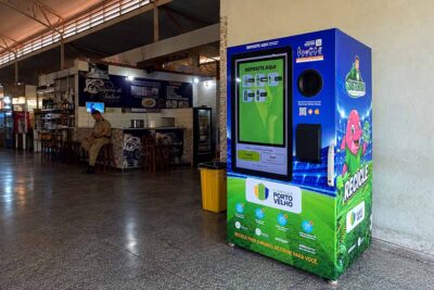 Prefeitura de Porto Velho instala máquinas que trocam materiais recicláveis por Pix e benefícios