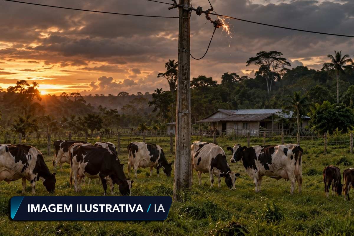 Energisa é condenada a pagar R$ 48 mil por sete vacas prenhas e dois garrotes mortos por choque elétrico em Cujubim