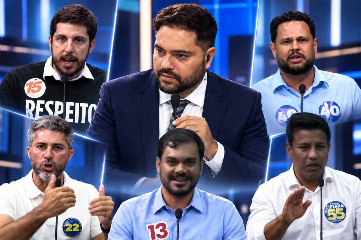 Debate do SGC reúne cinco candidatos, tem ausência de Hildon e confrontos sobre gestão, rodovias, bets e saúde