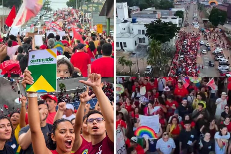 “Não dá para ficar parado de braços cruzados”: Fátima Cleide, Luciana Oliveira e jovens relatam marcha pró-Lula em Porto Velho
