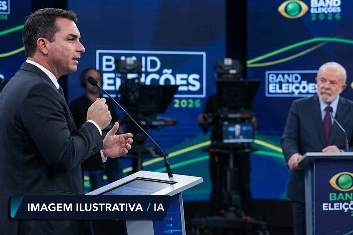 Lula e Flávio Bolsonaro trocam acusações em debate na Band sobre segurança, escala 6x1 e corrupção
